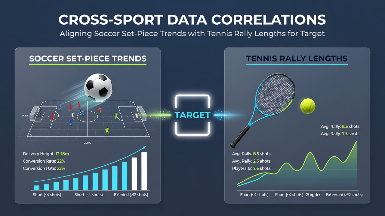 Timeline chart illustrating overlapping peaks between soccer set-piece events and tennis rally extensions during parallel evening sessions